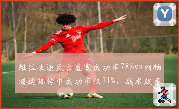 维拉快速反击直塞成功率78%vs利物浦边路传中成功率仅31%，战术效率天壤之别